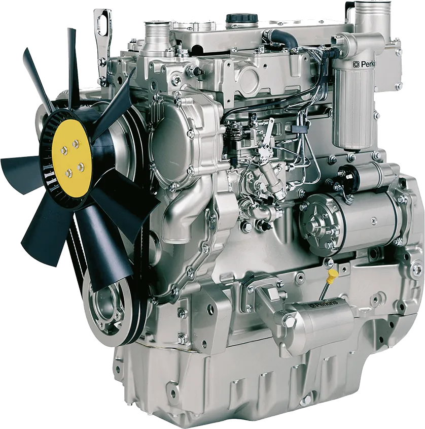 Motor diesel Perkins em imagem de catálogo do fabricante